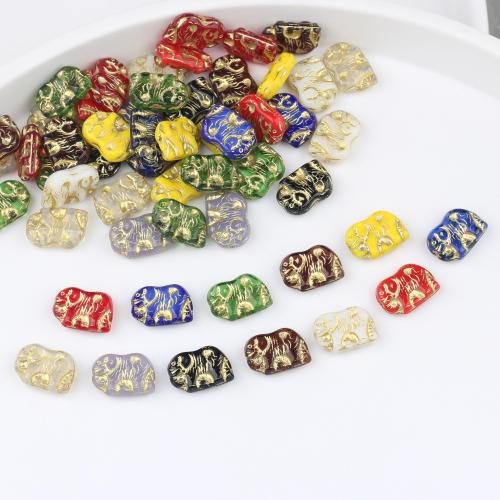 Perles murano faites à la main , chalumeau, éléphant, DIY, plus de couleurs à choisir, 19x14mm, 20PC/sac, Vendu par sac