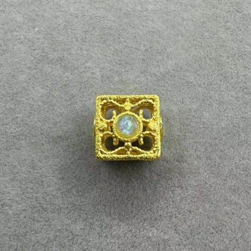 Holle Brass Beads, Messing, gold plated, DIY, gouden, nikkel, lood en cadmium vrij, 8x10mm, 100pC's/Bag, Verkocht door Bag