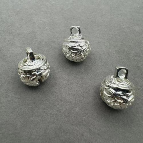 Zinklegering Hangers, Zinc Alloy, silver plated, DIY, zilver, 12.50x16mm, 100pC's/Bag, Verkocht door Bag