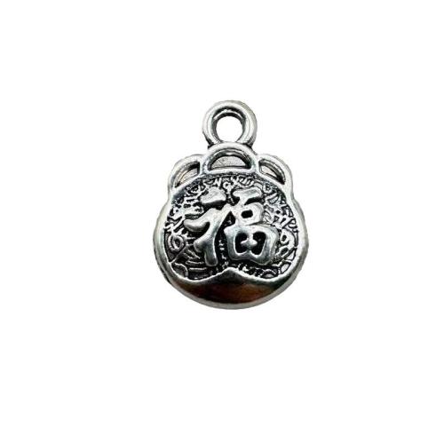 Zinc Alloy Pendants silver color plated DIY silver color Sold By Bag