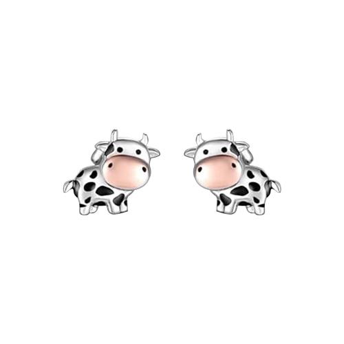 Zinc Alloy Stud Earring, Animal, forgyldt, forskellige stilarter for valg & for kvinde & emalje, 10x10mm, Solgt af par