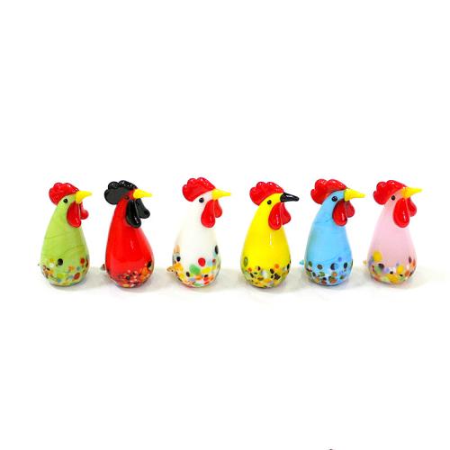 Glass Decoration Chicken fashion jewelry Sold By PC