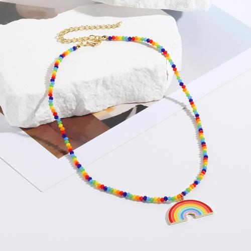 Crystal náhrdelník, Zinek, s Krystal, módní šperky & různé styly pro výběr & pro ženy, Prodáno By PC
