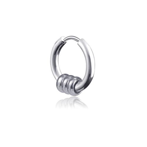 304 Stainless Steel Huggie Hoop náušnice, unisex & různé styly pro výběr, 12x2.50mm, Prodáno By PC