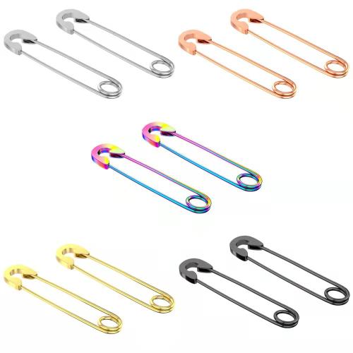 304 Stainless Steel Drop Earring plated fashion jewelry & Unisex 40mm Sold By PC