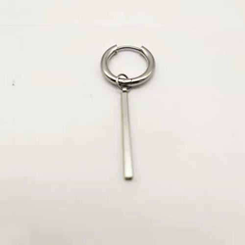 304 rozsdamentes acél Huggie Hoop csepp fülbevaló, galvanizált, egynemű & különböző stílusokat a választás, 12x40mm, Által értékesített PC