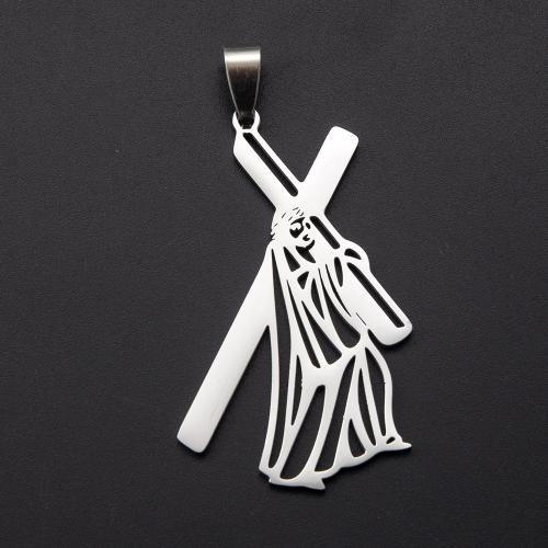 Stainless Steel Pendants 304 Stainless Steel silver color plated DIY silver color Sold By PC