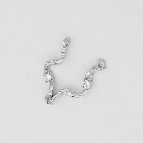 Zinklegering Hangers, Zinc Alloy, silver plated, DIY, zilver, Verkocht door PC