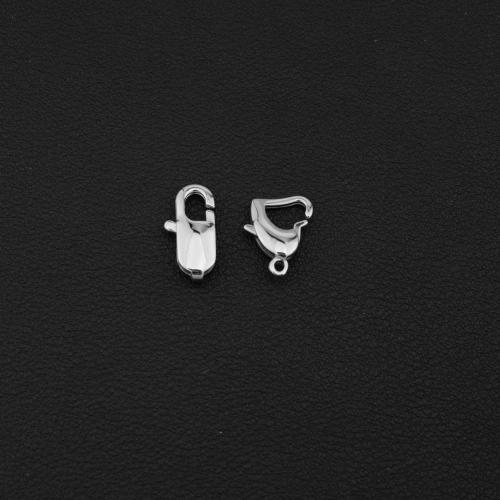 Stainless Steel kopča nalaza, Titanium Čelik, srebrne boje pozlaćen, možete DIY, srebro, Prodano By PC