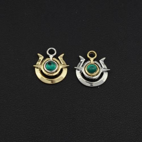 Zinc alliage strass Pendants, alliage de zinc, Placage, DIY & avec strass, plus de couleurs à choisir, Vendu par PC