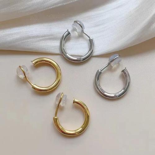 Sinc Alloy Earring chufa, le Silicone, plátáilte, jewelry faisin & do bhean, dathanna níos mó le haghaidh rogha, 20x20mm, Díolta De réir Péire