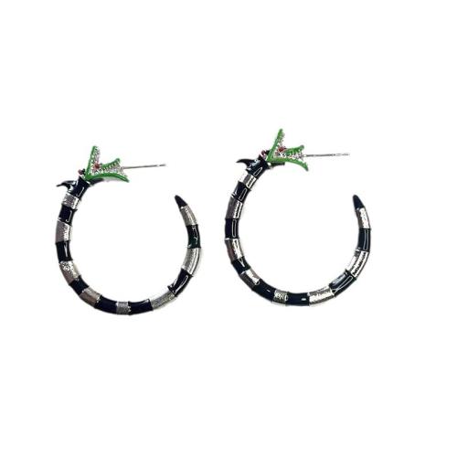 Zink Alloy Stud Earring, Snake, plated, olika stilar för val & för kvinna & emalj, Säljs av Par