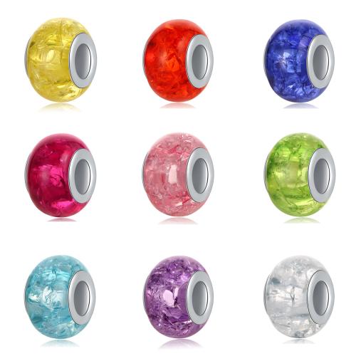 Resin Jewelry Beads with Zinc Alloy DIY Sold By PC