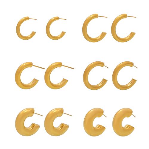 Stainless Steel Stud Earrings 304 Stainless Steel plated fashion jewelry & for woman Sold By Pair