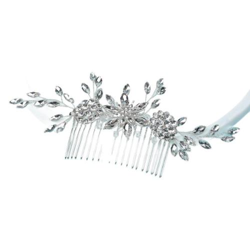 Dekorativní Hair Combs, Zinek, ruční práce, módní šperky & pro ženy, stříbro, 160x120x5mm, Prodáno By PC