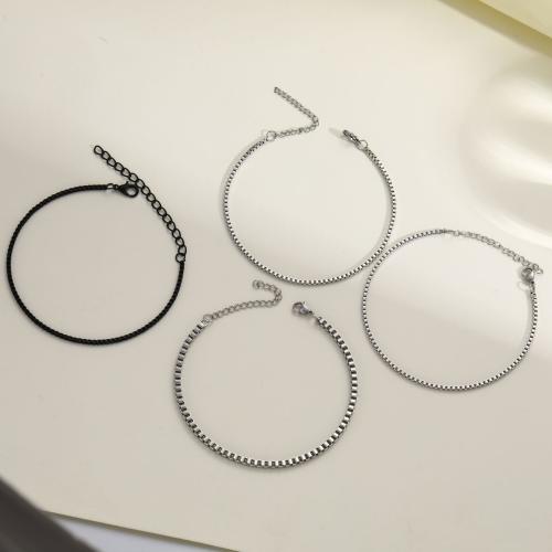 Sinc Alloy Bracelet, 304 Cruach dhosmálta, plátáilte, 4 phíosa & unisex & stíleanna éagsúla do rogha, dathanna níos mó le haghaidh rogha, Díolta De réir Socraigh