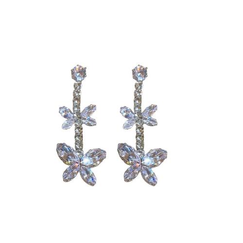 Zink Alloy Jewelry Sets, med Mässing, mode smycken & micro bana cubic zirconia & för kvinna, fler färger för val, Säljs av PC