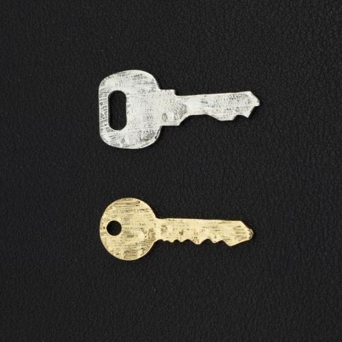 Κράμα ψευδάργυρου Key Μενταγιόν, Πλήκτρο, επιχρυσωμένο, DIY, περισσότερα χρώματα για την επιλογή, Sold Με PC