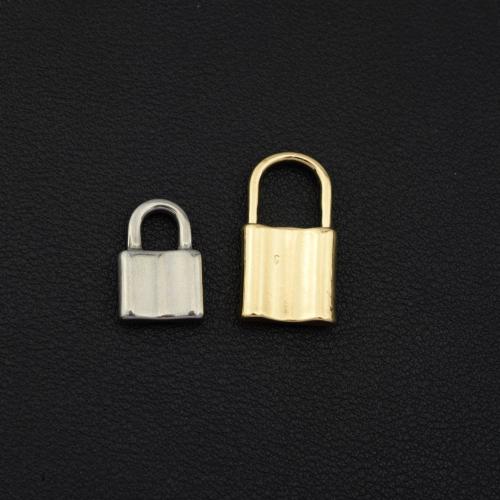 Pendants Sinc Alloy Lock, plátáilte, DIY, dathanna níos mó le haghaidh rogha, Díolta De réir PC
