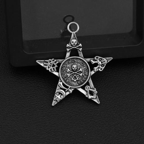 Pendants Sinc Alloy Lock, Star, dath airgid plated, DIY, airgid, Díolta De réir PC