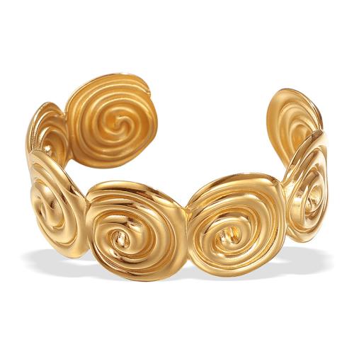 Rustfrit stål Bangle, 304 rustfrit stål, forgyldt, mode smykker & for kvinde, flere farver til valg, Solgt af PC