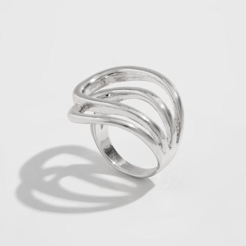 Zinc Alloy fingerring, forgyldt, mode smykker & Unisex, flere farver til valg, Solgt af PC