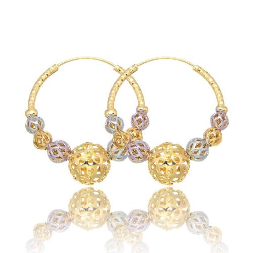 Brass Leverback Earring plated fashion jewelry & for woman Sold By PC