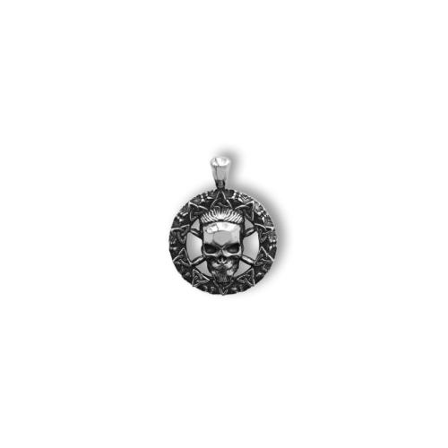 Pendentifs en titane, Acier titane, crane, DIY & creux, couleur originale, pendant length 30-40mm, Vendu par PC