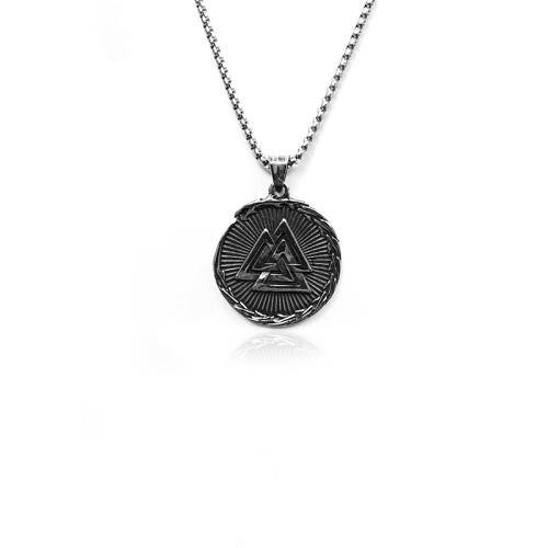Titanium Steel Pendants Flat Round vintage & DIY original color Sold By PC