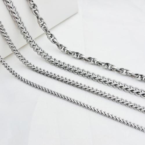 Stainless Steel Jewelry Chain 304 Stainless Steel DIY original color Sold By m