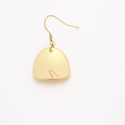 Stainless Steel Drop Earring 304 Stainless Steel Vacuum Ion Plating fashion jewelry & for woman golden Sold By PC
