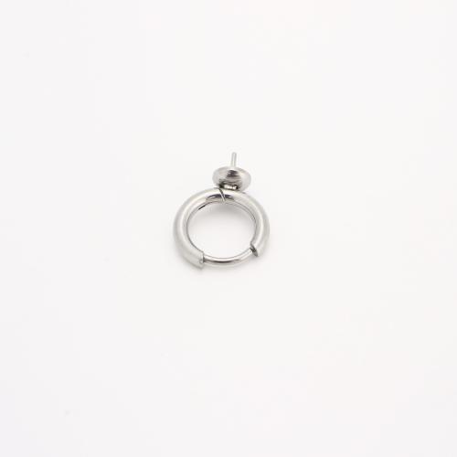 Stainless Steel Hoop naušnica Komponenta, 304 nehrđajućeg čelika, možete DIY, izvorna boja, 12x2mm, Prodano By PC