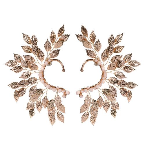 Faisean Earring chufa, Sinc Alloy, le sreang práis & Crystal, lámhdhéanta, jewelry faisin & do bhean, órga, 160x10x50mm, Díolta De réir PC