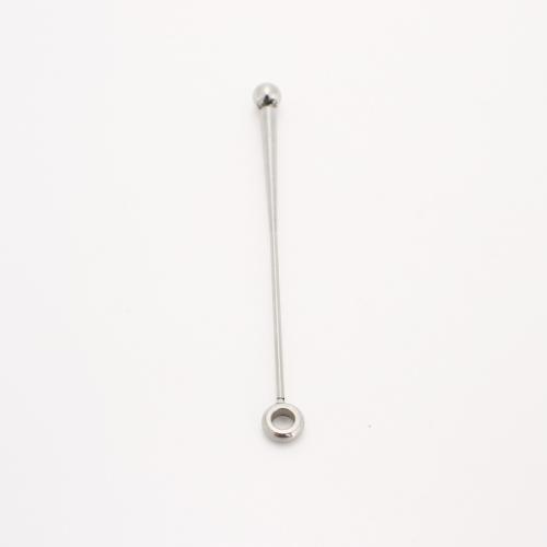 Nerezová ocel Šperky Přívěsky, 304 Stainless Steel, DIY, Původní barva, 49x2mm, Prodáno By PC