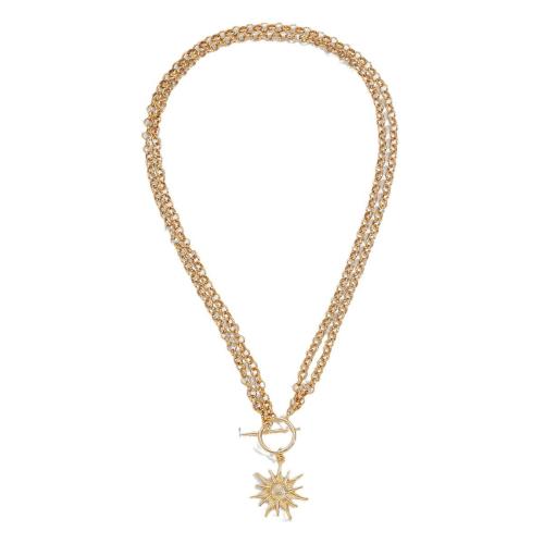 Zinc Alloy Jewelry Necklace with brass chain plated fashion jewelry & for woman Sold By PC