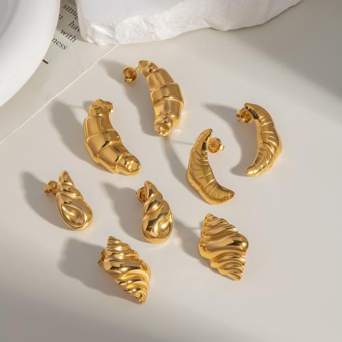 Roestvrij staal Stud Earrings, 304 roestvrij staal, mode sieraden, meer kleuren voor de keuze, Verkocht door pair