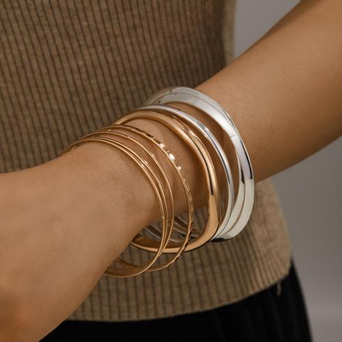 Lo zinco in lega Bangle Jewelry, lega in zinco, gioielli di moda, nessuno, 7PC/set, Venduto da set