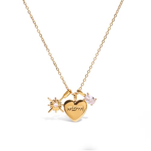Insiemi di gioielli in acciaio inox zirconia cubica, 304 acciaio inox, with cubico zircone, placcato, gioielli di moda & per la donna, dorato, Venduto da PC