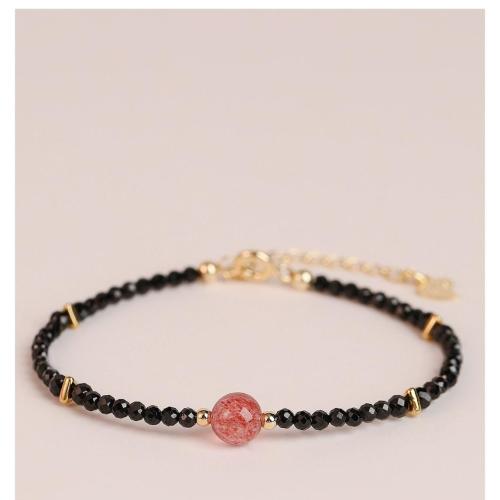 Quartz Karkötők, Természetes Quartz, galvanizált, divat ékszerek, kevert színek, Length16cm+5cm, Által értékesített PC