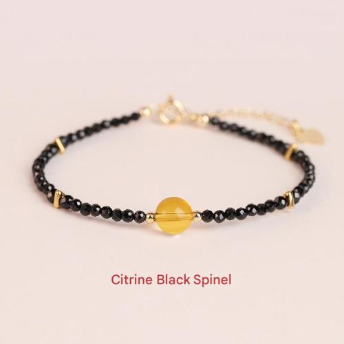 Quartz Karkötők, Természetes Quartz, galvanizált, divat ékszerek, kevert színek, Length16cm+5cm, Által értékesített PC