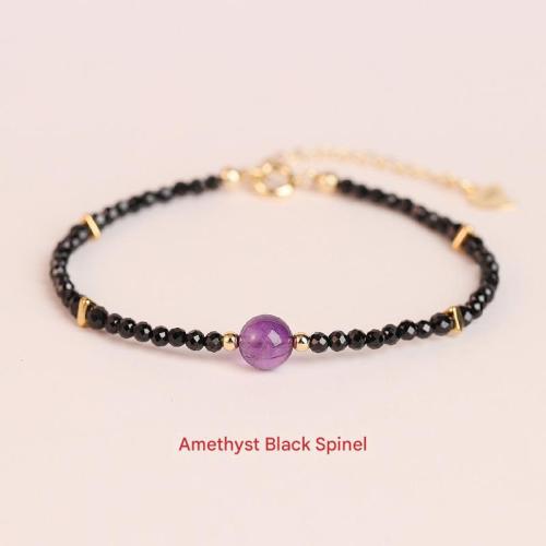 Quartz Karkötők, Természetes Quartz, galvanizált, divat ékszerek, kevert színek, Length16cm+5cm, Által értékesített PC