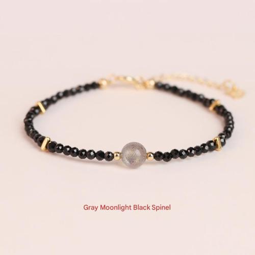 Quartz Karkötők, Természetes Quartz, galvanizált, divat ékszerek, kevert színek, Length16cm+5cm, Által értékesített PC