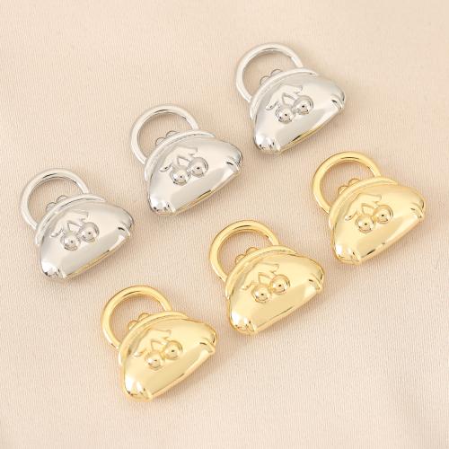 Brass Ékszer Medálok, Sárgaréz, Kézitáska, galvanizált, DIY, több színt a választás, nikkel, ólom és kadmium mentes, 10PC-k/Bag, Által értékesített Bag