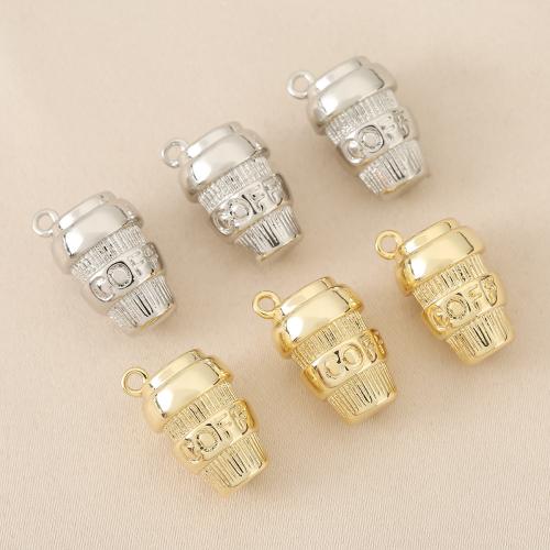 Brass Ékszer Medálok, Sárgaréz, Csésze, galvanizált, DIY, több színt a választás, nikkel, ólom és kadmium mentes, 10PC-k/Bag, Által értékesített Bag