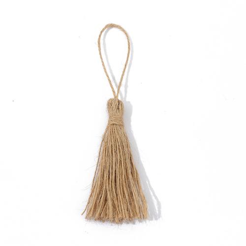 Ornements suspendus, Chanvre, glandpompon, DIY & styles différents pour le choix, ornament length 100-150mm, Vendu par PC