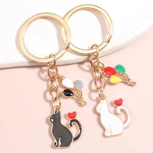 Bag Purse Charms Keyrings Keychains Zinc Alloy Cartoon gold color plated Unisex & enamel Sold By PC