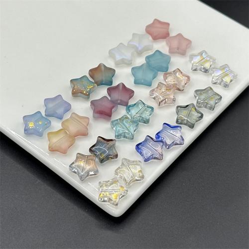 Plated Lampwork Beads Star DIY 13mm Sold By Bag