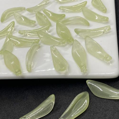 Plated Lampwork Beads Leaf DIY Sold By Bag