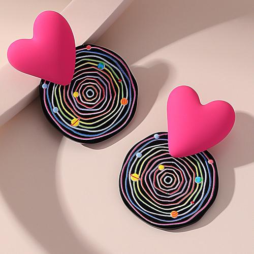 Resin Earring with Acrylic fashion jewelry Sold By Set