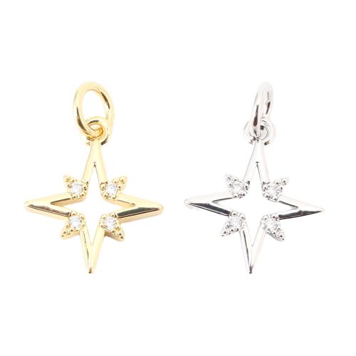 Cubique Pendentif en laiton zircon pavent, DIY & pavé de micro zircon & creux, plus de couleurs à choisir, 14.50x12x1.50mm, Vendu par PC